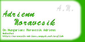 adrienn moravcsik business card